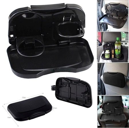 1pcs Folding Auto Car Back Seat Table Drink Food Cup Tray Holder Stand 
