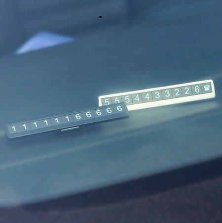 Car Luminous Temporary Parking  Mobile Phone Number Card Plate