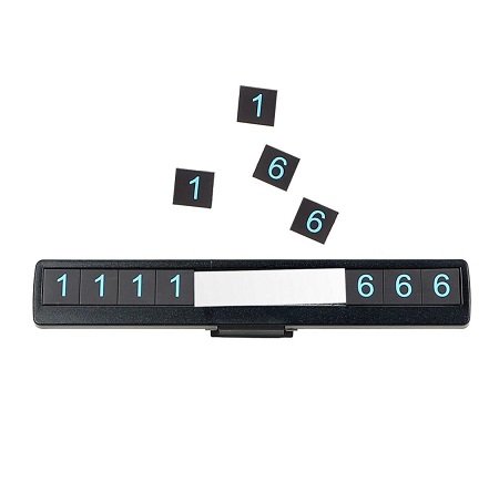 Car Luminous Temporary Parking  Mobile Phone Number Card Plate