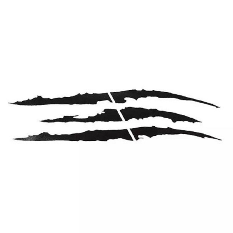 40cm*12cm car reflective monster stripe claw applique