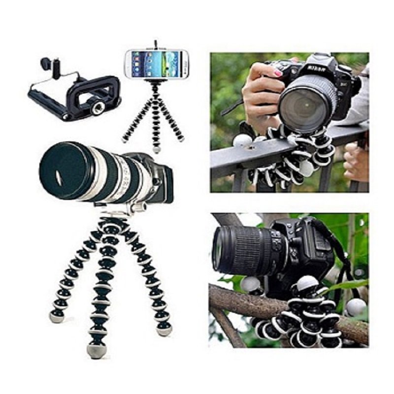 Gorilla Camera And Mobile Tripod Stand 829 - Black