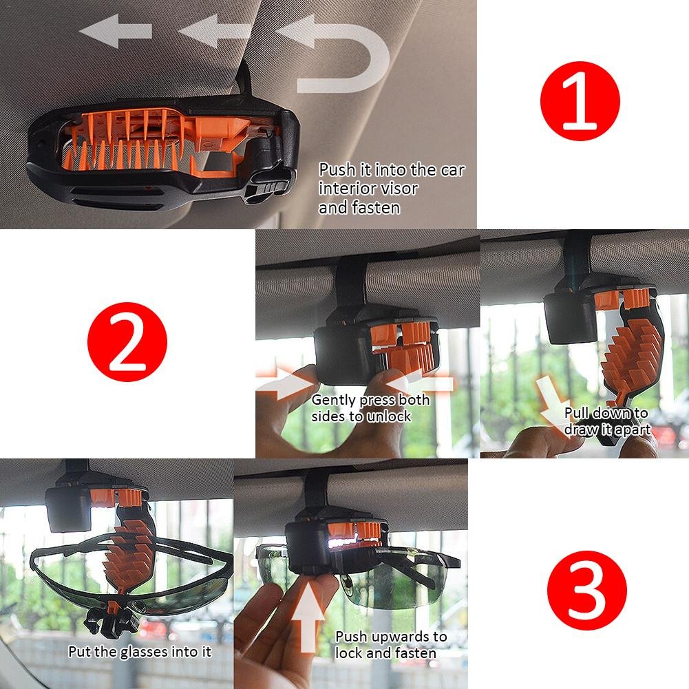 Car Sun Visor 3R Universal Sun Glasses Frame Holder