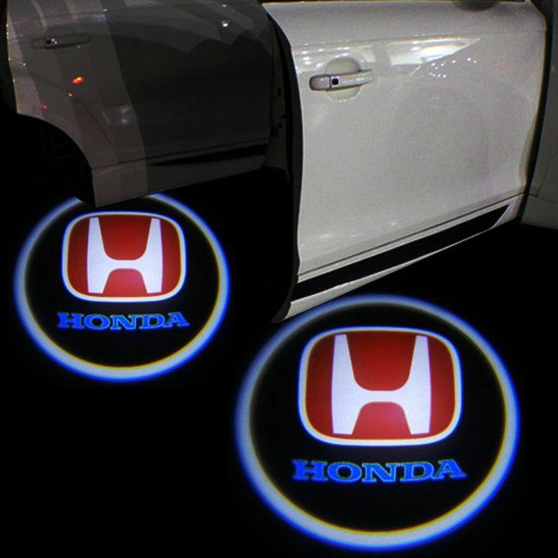 2pcs Car Door Logo Projection Light Honda