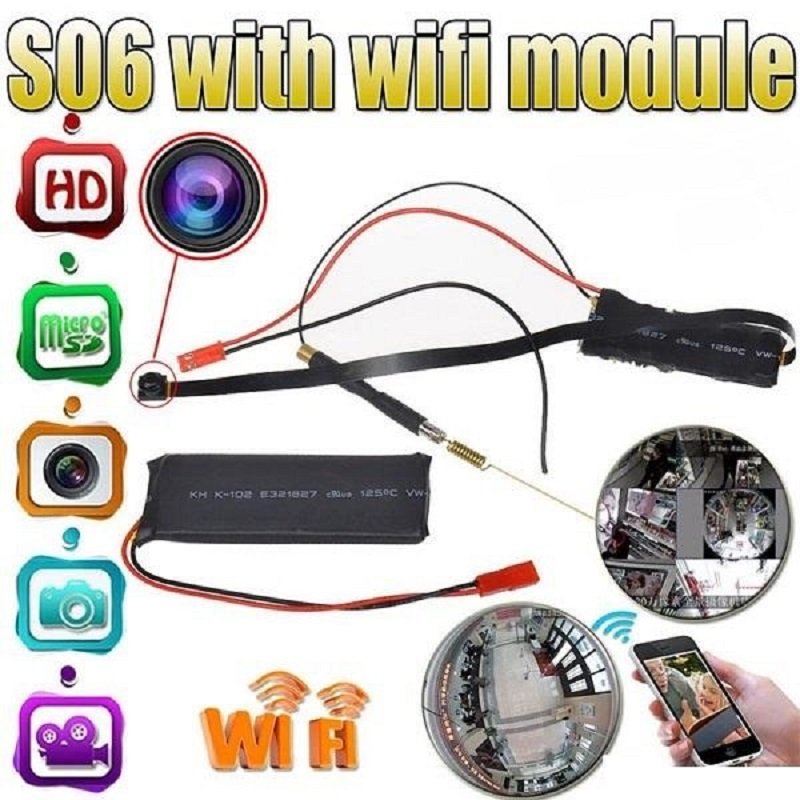 HD WiFi Mini Pin Hole Camera S06 720p