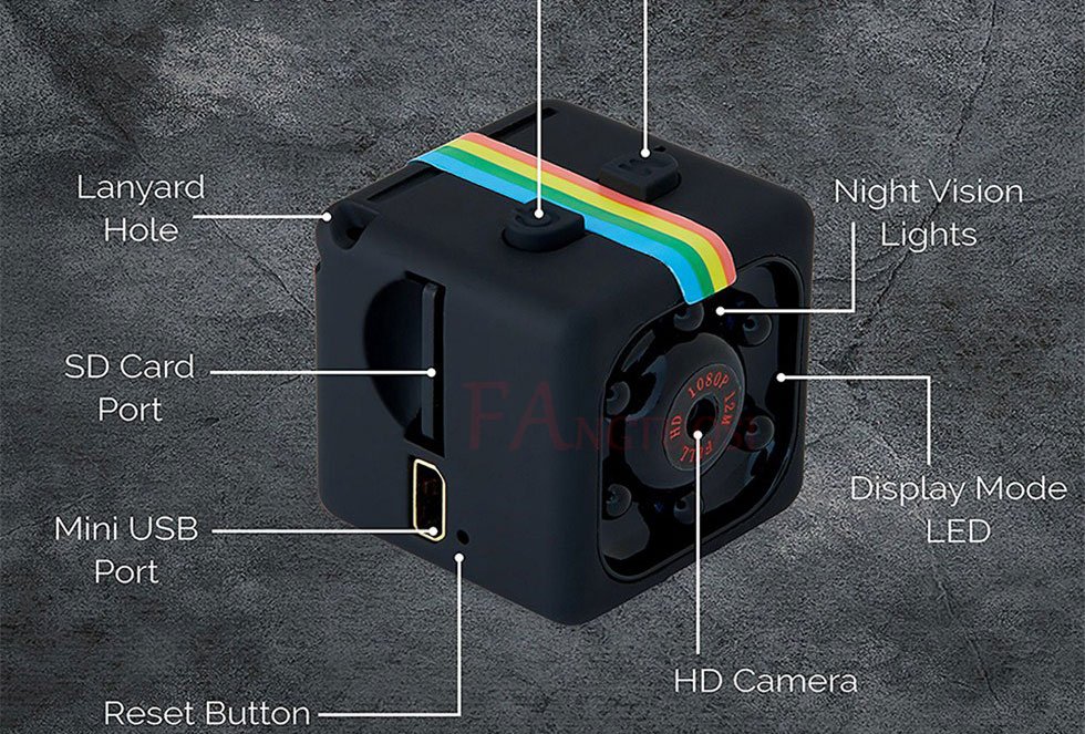 Mini Camera SQ11,1080P HD Night Vision