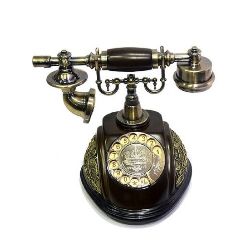 CLASSICAL TELEPHONE SET ANTIQUE CHINESE RESIN TELEPHONE SWIVEL DIAL