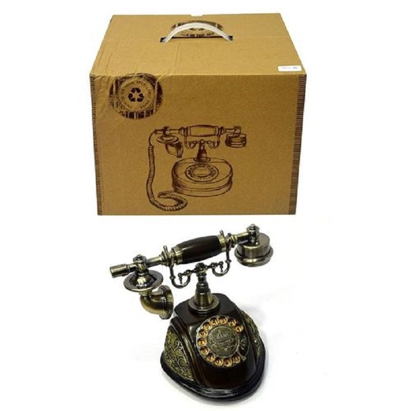 CLASSICAL TELEPHONE SET ANTIQUE CHINESE RESIN TELEPHONE SWIVEL DIAL