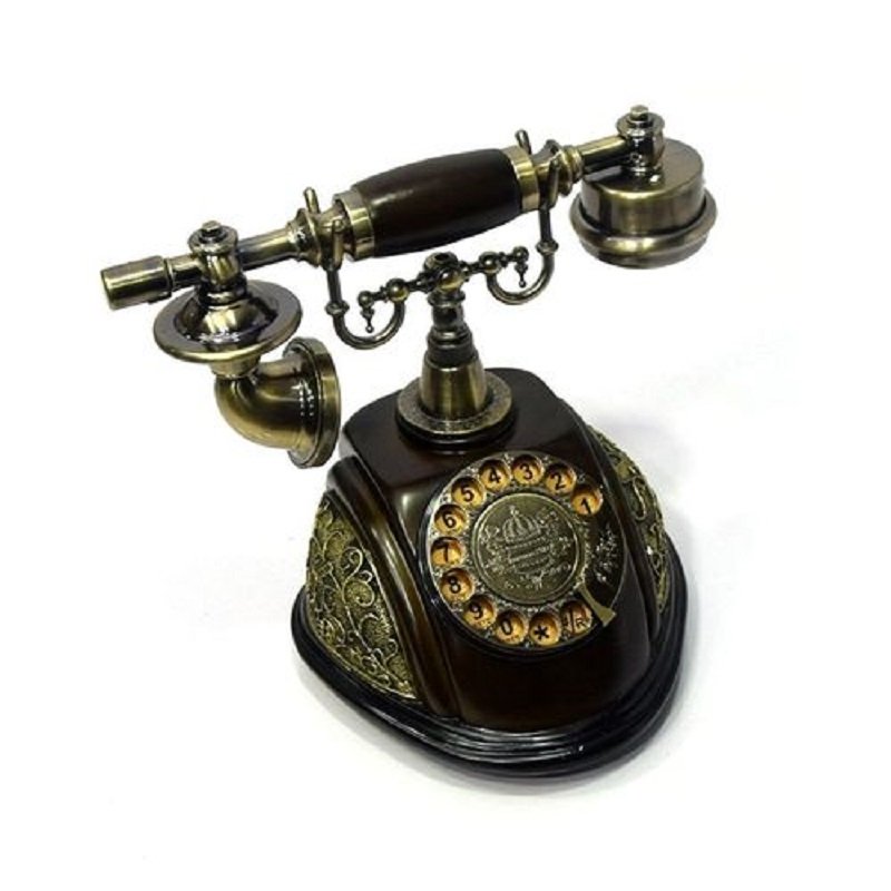 CLASSICAL TELEPHONE SET ANTIQUE CHINESE RESIN TELEPHONE SWIVEL DIAL