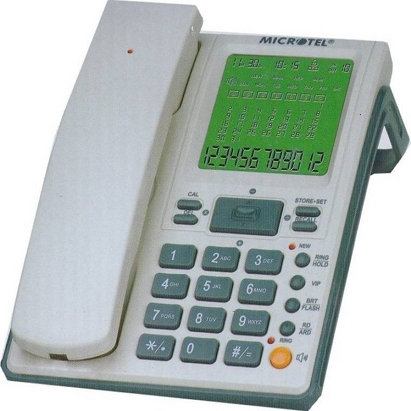 TEL WIRELESS MICROTEL MCT-2009SID Desktop Phone Landline Phone Telephone Set