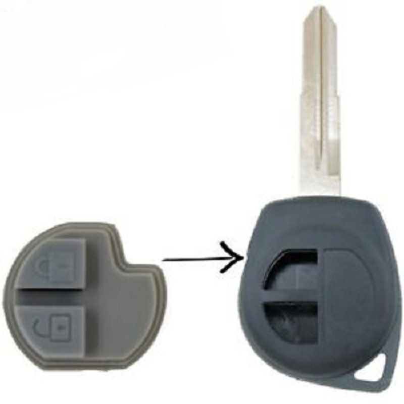 2 Button Key Fob Rubber Button Pad Silicone For Suzuki Swift