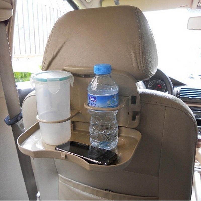1pcs Folding Auto Car Back Seat Table Drink Food Cup Tray Holder Stand