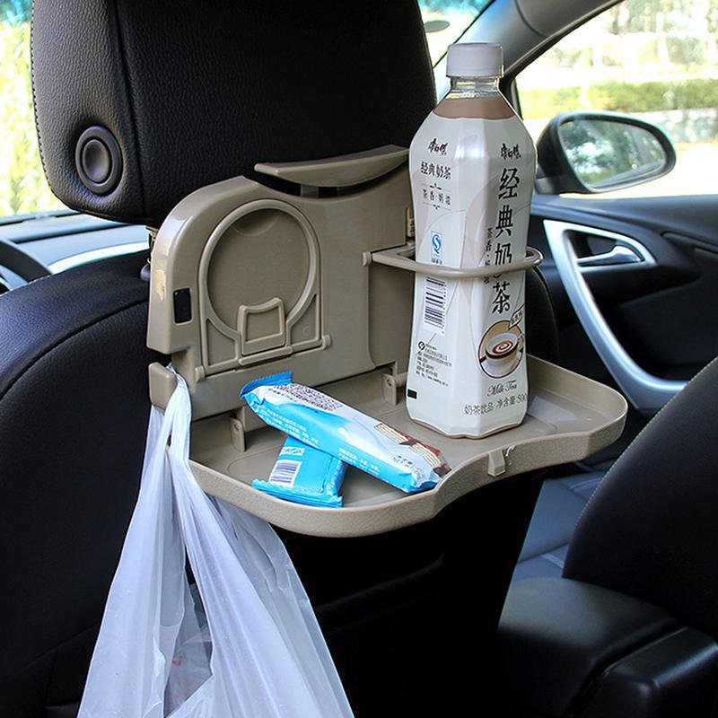 1pcs Folding Auto Car Back Seat Table Drink Food Cup Tray Holder Stand