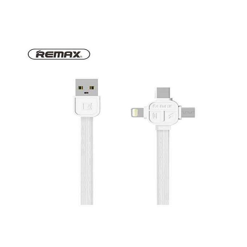 Remax RC-066th Lesu Series 3 in 1 Charging Cable - White