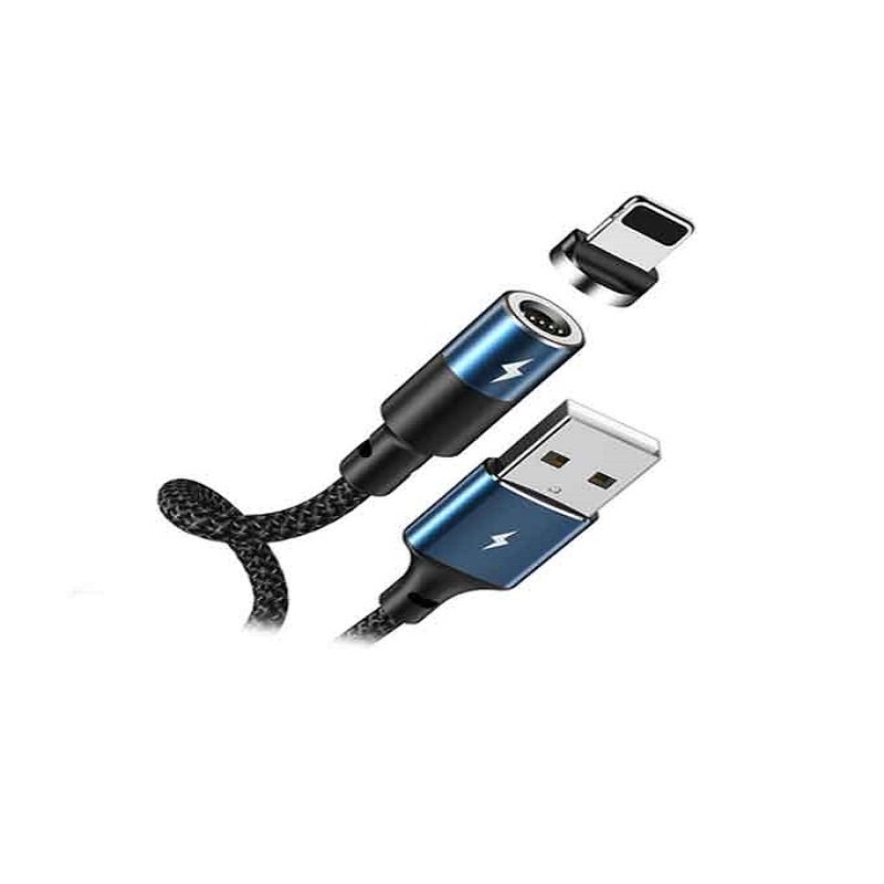 Remax RC-102i Zigie Series Magnetic Lightning Data Cable - Black