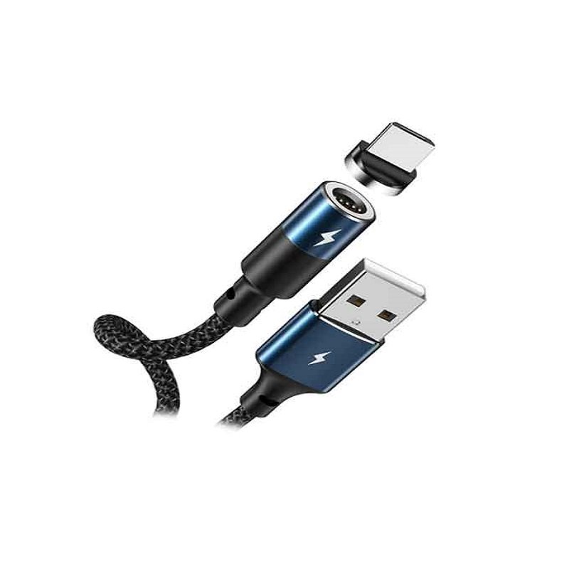 Remax RC-102m Zigie Series Magnetic Micro USB Data Cable - Black