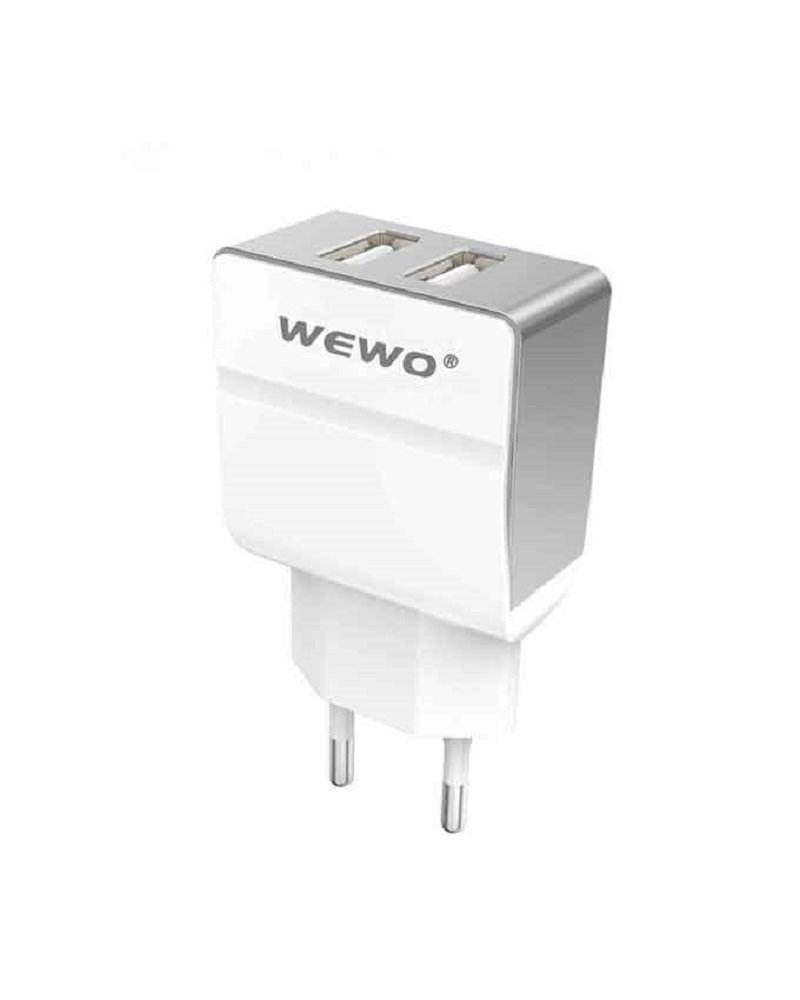Wewo W004 Dual USB 2.4A Travel Charger - White