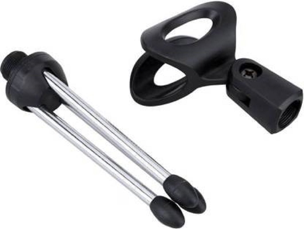 F1 Metal Tripod Desktop Desk Mic Microphone Clip Holder Stand