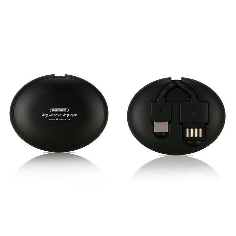 Remax Cutebaby Series Retractable USB Cable For Type-C Black