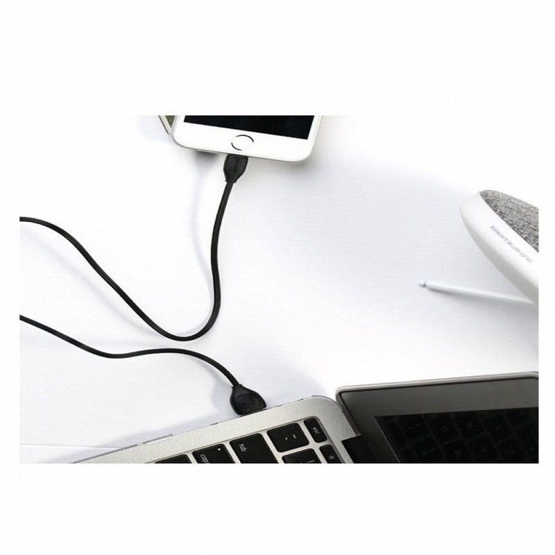 Remax Lesu Data Cable For Apple USB Black