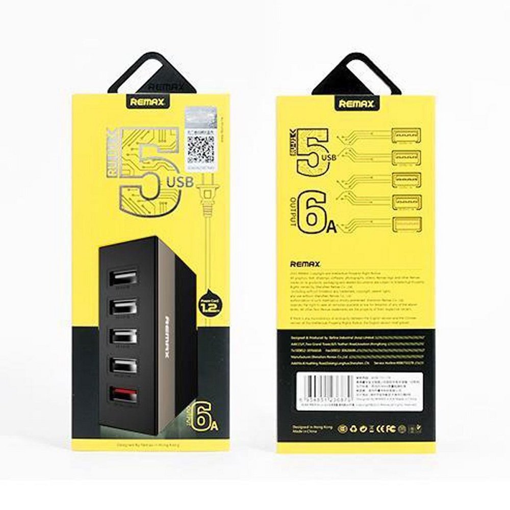 USB Hub Charger Remax 5 Port 5V 6A RUU1